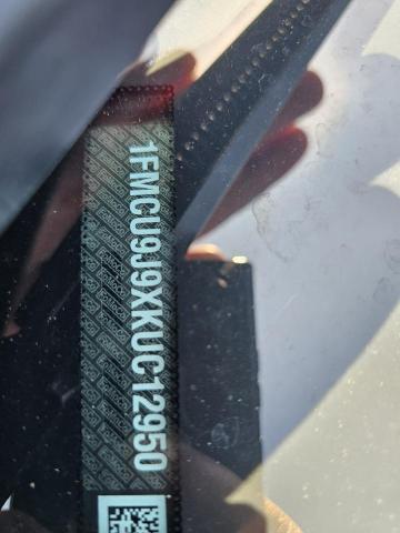 1FMCU9J9XKUC12950 - 2019 FORD ESCAPE TITANIUM Schwarz Foto 10