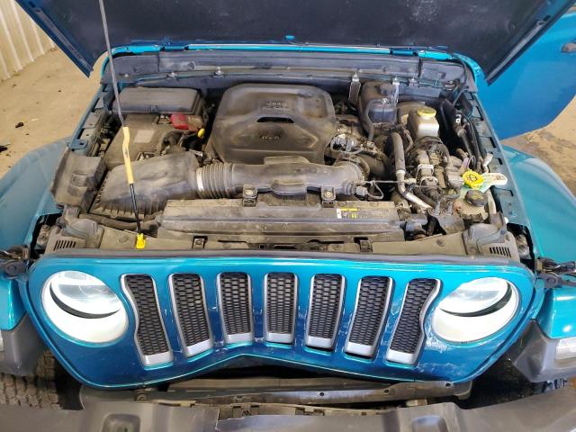 1C4HJXEN3KW691442 - 2019 JEEP WRANGLER U SAHARA TEAL photo 11