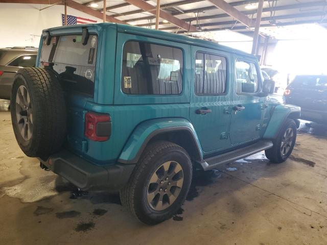 1C4HJXEN3KW691442 - 2019 JEEP WRANGLER U SAHARA TEAL photo 3