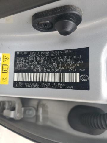 58ABK1GG7HU070602 - 2017 LEXUS ES 350 SILVER photo 13