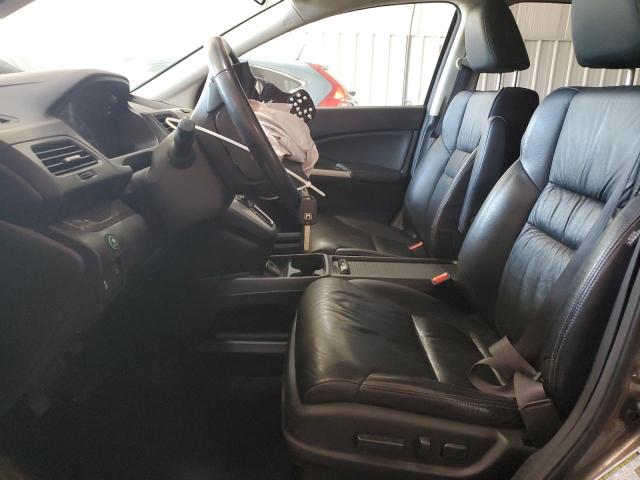 2HKRM4H79EH657166 - 2014 HONDA CR-V EXL GRAY photo 7