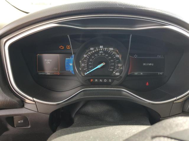 3FA6P0H96HR105216 - 2017 FORD FUSION SE ვერცხლისფერი ფოტო 9