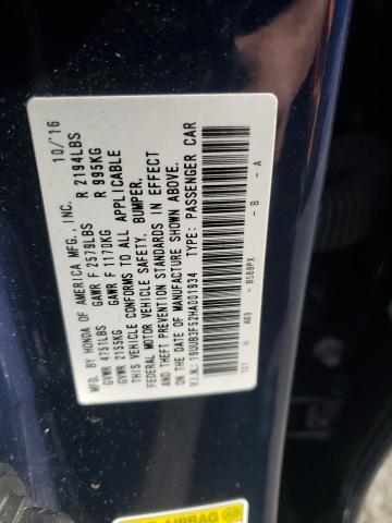 19UUB3F52HA001934 - 2017 ACURA TLX TECH BLUE photo 13