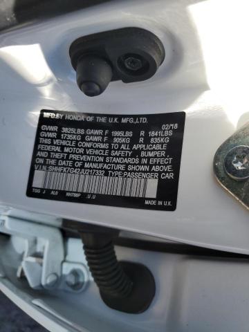 SHHFK7G42JU217332 - 2018 HONDA CIVIC SPORT 白色 照片 13