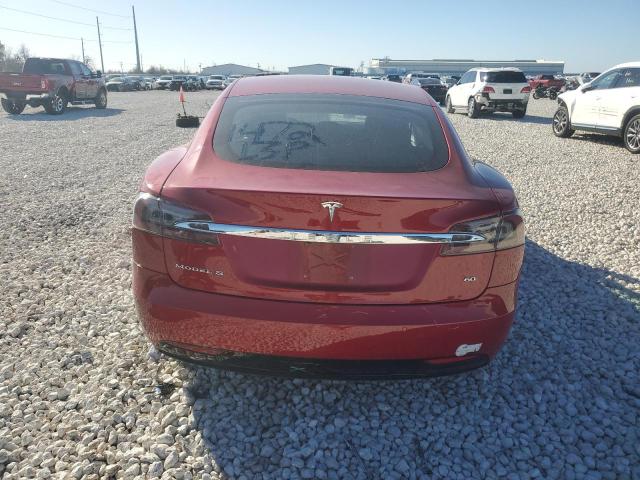 5YJSA1E17HF180328 - 2017 TESLA MODEL S RED photo 6