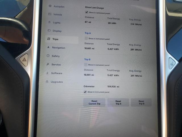 5YJSA1E17HF180328 - 2017 TESLA MODEL S RED photo 9