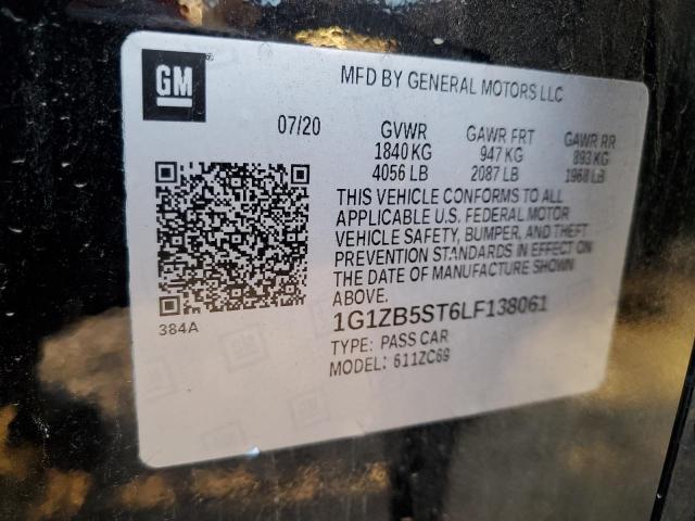 1G1ZB5ST6LF138061 - 2020 CHEVROLET MALIBU LS 黑色 照片 13