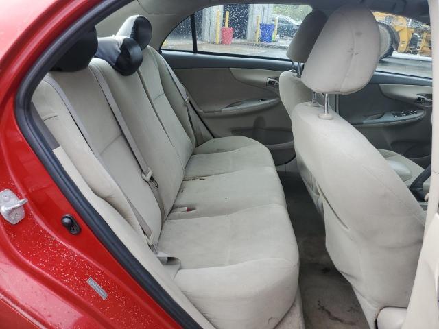 1NXBU4EE3AZ365819 - 2010 TOYOTA COROLLA BASE წითელი ფოტო 10