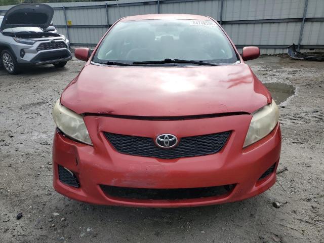 1NXBU4EE3AZ365819 - 2010 TOYOTA COROLLA BASE წითელი ფოტო 5