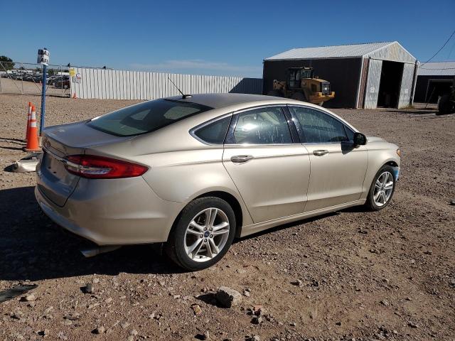 3FA6P0HDXJR271233 - 2018 FORD FUSION SE TAN photo 3