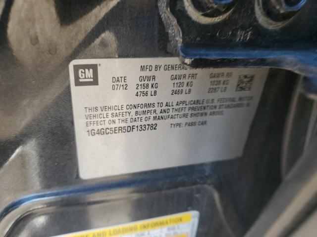 1G4GC5ER5DF133782 - 2013 BUICK LACROSSE Mavi fotoğraf 12