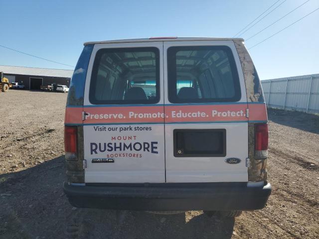 1FTNE14W88DA84567 - 2008 FORD ECONOLINE E150 VAN WHITE photo 6
