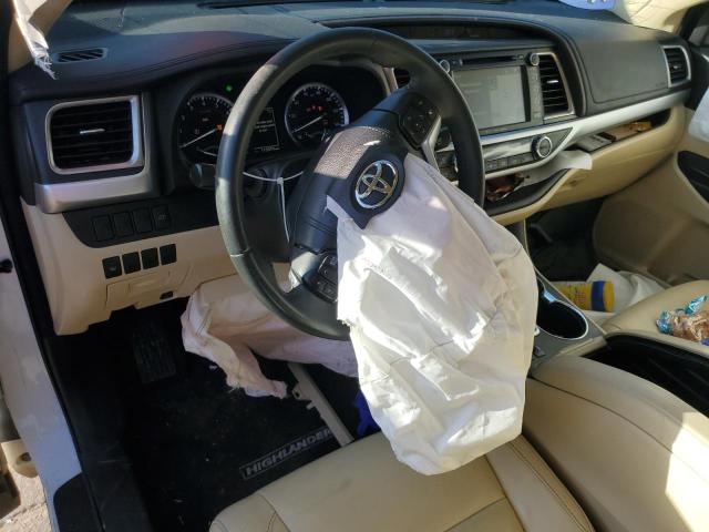 5TDKKRFH2GS176589 - 2016 TOYOTA HIGHLANDER XLE Սպիտակ լուսանկար 8