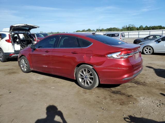 3FA6P0HDXHR127983 - 2017 FORD FUSION SE RED photo 2
