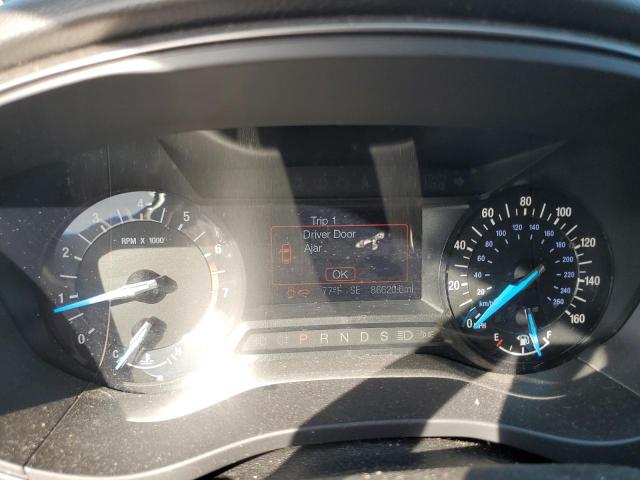 3FA6P0HDXHR127983 - 2017 FORD FUSION SE RED photo 9