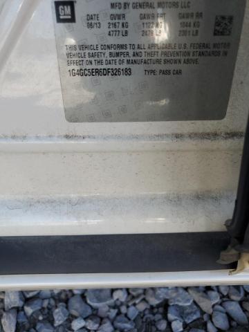 1G4GC5ER6DF326183 - 2013 BUICK LACROSSE WHITE photo 12