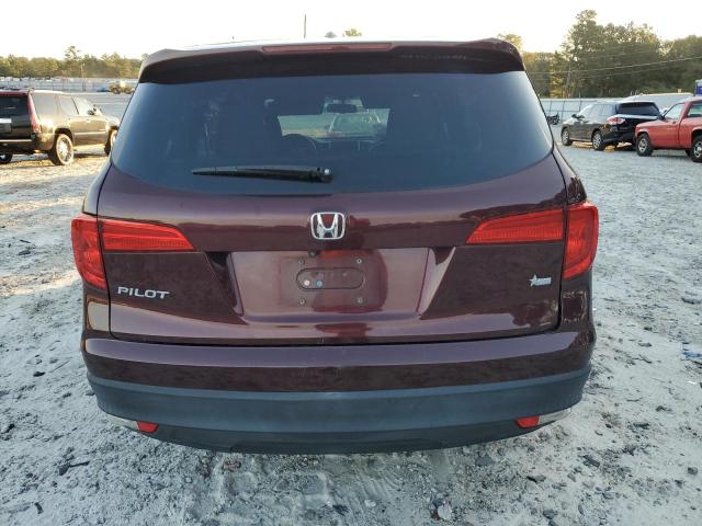 5FNYF5H50HB007431 - 2017 HONDA PILOT EXL MAROON photo 6