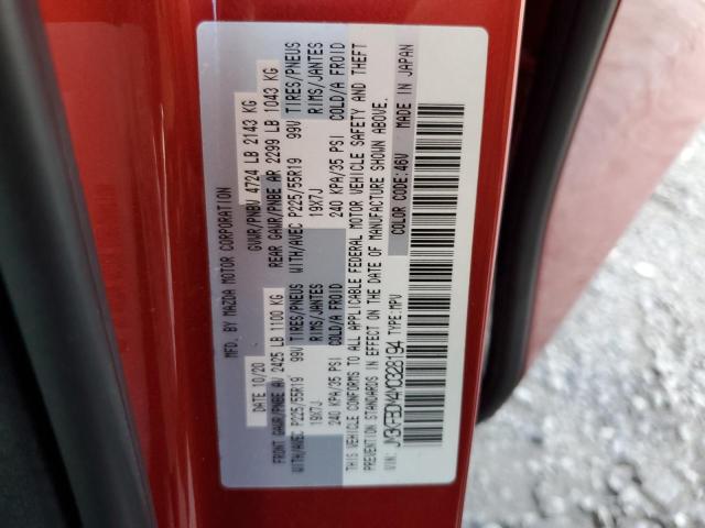 JM3KFBDM4M0328194 - 2021 MAZDA CX-5 GRAND TOURING RED photo 13