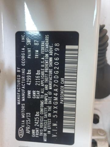 5XXGM4A70DG206798 - 2013 KIA OPTIMA LX أبيض صورة 12