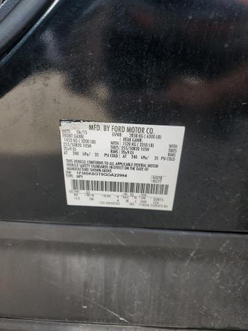 1FM5K8GT9GGA22994 - 2016 FORD EXPLORER SPORT BLACK photo 14