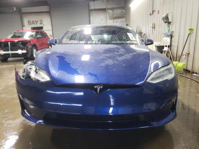 5YJSA1E61MF439028 - 2021 TESLA MODEL S BLUE photo 5