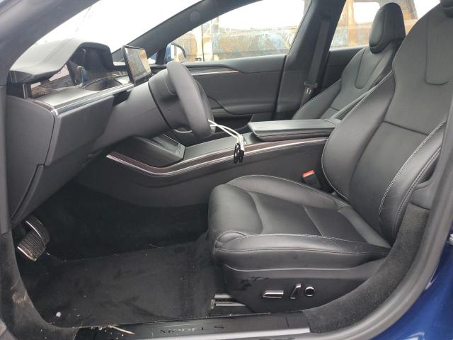 5YJSA1E61MF439028 - 2021 TESLA MODEL S BLUE photo 7