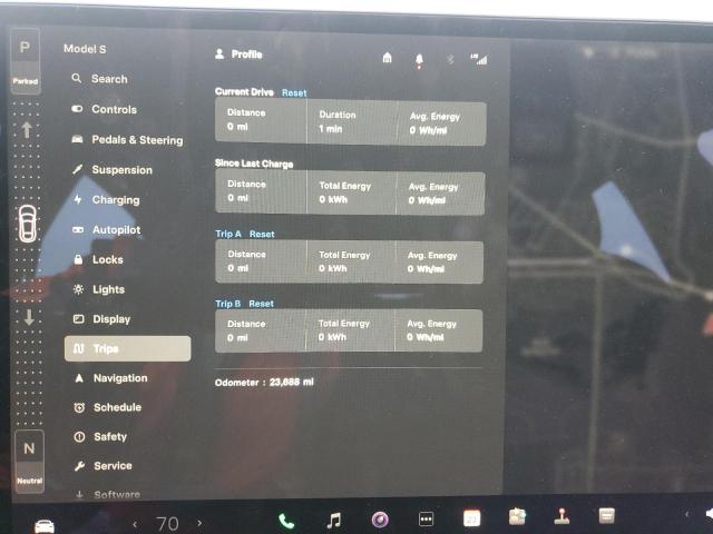 5YJSA1E61MF439028 - 2021 TESLA MODEL S BLUE photo 9