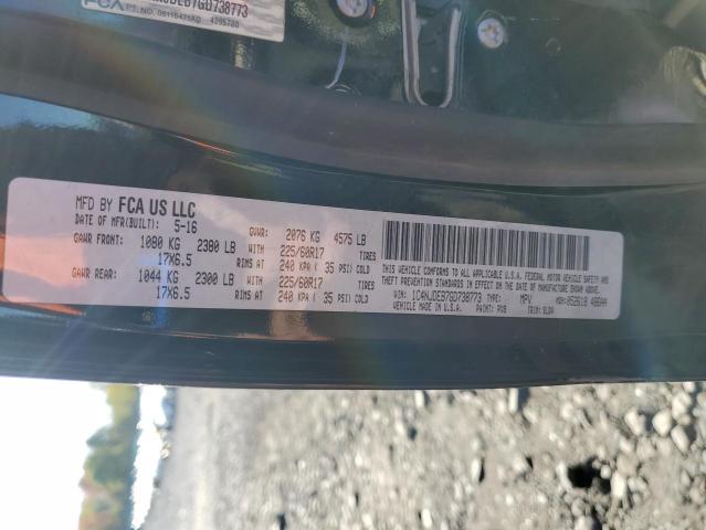 1C4NJDEB7GD738773 - 2016 JEEP COMPASS LATITUDE 黑色 照片 13