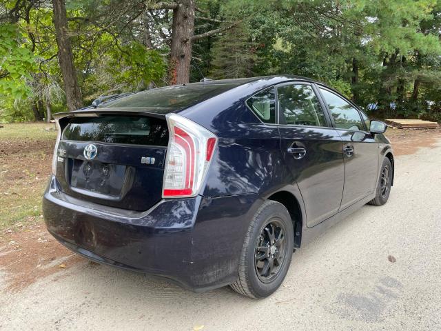 JTDKN3DU6F0441178 - 2015 TOYOTA PRIUS ლურჯი ფოტო 4