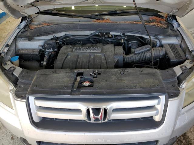 5FNYF28617B001918 - 2007 HONDA PILOT EXL Արծաթագույն լուսանկար 12