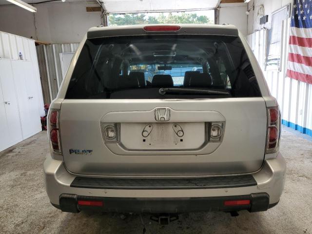 5FNYF28617B001918 - 2007 HONDA PILOT EXL Արծաթագույն լուսանկար 6