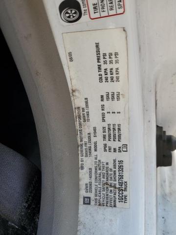 1GCCS148768132616 - 2006 CHEVROLET COLORADO WHITE photo 12