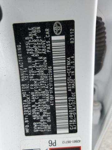 4T1BF1FK1FU902966 - 2015 TOYOTA CAMRY LE WHITE photo 12