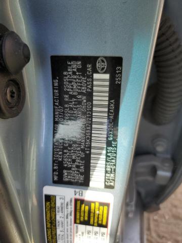 4T1BK36BX7U213100 - 2007 TOYOTA AVALON XL ვერცხლისფერი ფოტო 12