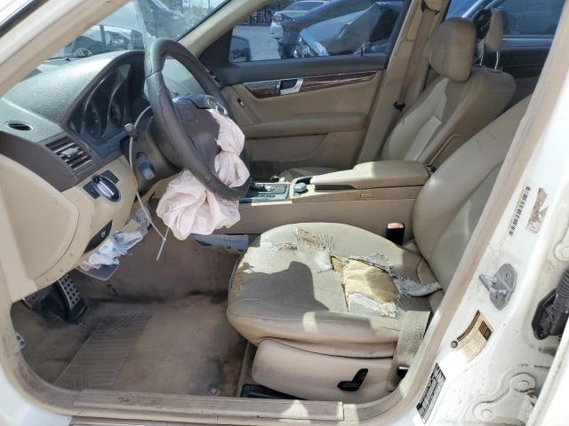 WDDGF5EB1BR160980 - 2011 MERCEDES-BENZ C 300 WHITE photo 7