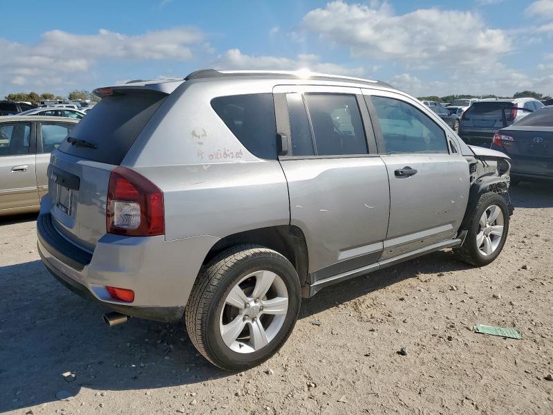 1C4NJCBB1ED740191 - 2014 JEEP COMPASS SPORT ვერცხლისფერი ფოტო 3