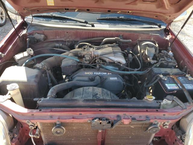 5TBRN3417YS125740 - 2000 TOYOTA TUNDRA ACCESS CAB SR5 BURGUNDY photo 11
