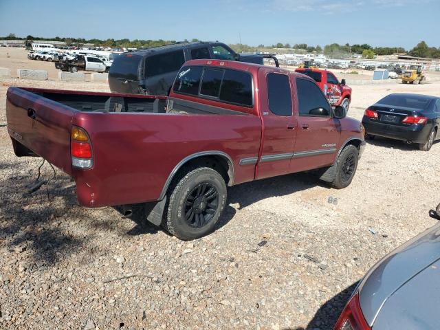 5TBRN3417YS125740 - 2000 TOYOTA TUNDRA ACCESS CAB SR5 BURGUNDY photo 3