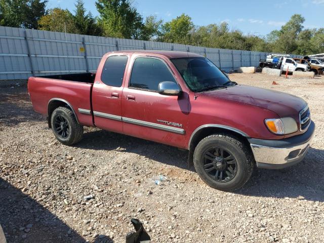 5TBRN3417YS125740 - 2000 TOYOTA TUNDRA ACCESS CAB SR5 BURGUNDY photo 4