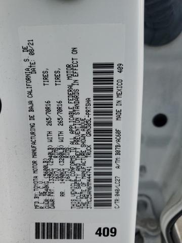 3TMCZ5AN6MM444741 - 2021 TOYOTA TACOMA DOUBLE CAB 白色 照片 12