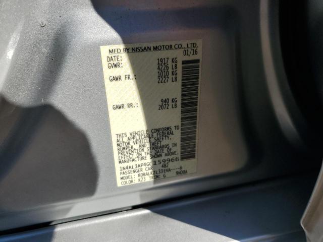 1N4AL3AP4GC159966 - 2016 NISSAN ALTIMA 2.5 Gümüş foto 12