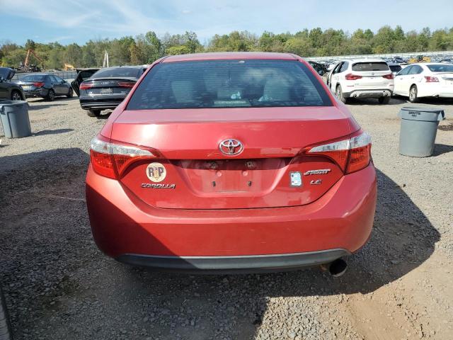 2T1BURHE8EC192170 - 2014 TOYOTA COROLLA L BURGUNDY photo 6