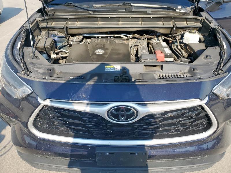 5TDGZRBH5MS543424 - 2021 TOYOTA HIGHLANDER XLE Azul foto 12
