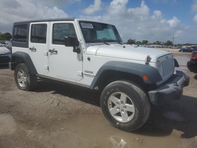 1C4BJWDG0FL745449 - 2015 JEEP WRANGLER UNLIMITED SPORT 白色 照片 4