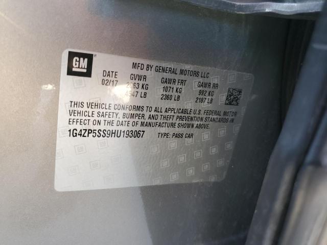 1G4ZP5SS9HU193067 - 2017 BUICK LACROSSE ESSENCE თაფლისფერი ფოტო 12