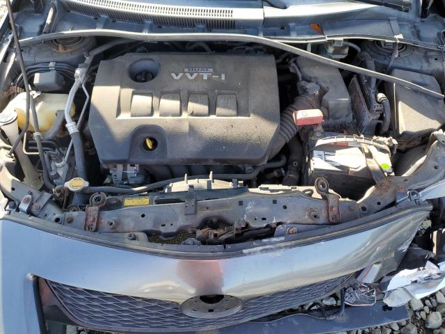 2T1BU4EE3AC331882 - 2010 TOYOTA COROLLA BASE GRAY photo 11