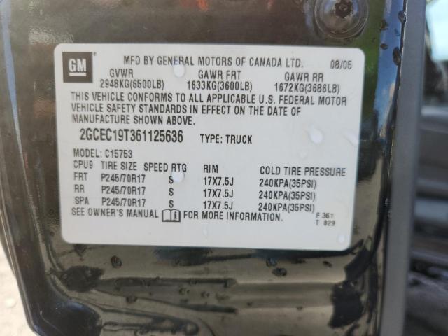 2GCEC19T361125636 - 2006 CHEVROLET SILVERADO C1500 Qara foto 12