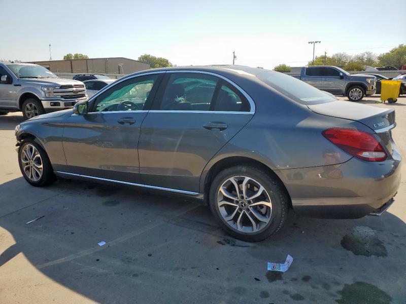 55SWF4KB0HU219969 - 2017 MERCEDES-BENZ C 300 4MATIC BLACK photo 2