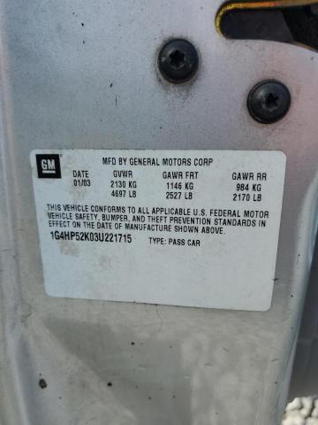 1G4HP52K03U221715 - 2003 BUICK LESABRE CUSTOM Silber Foto 12