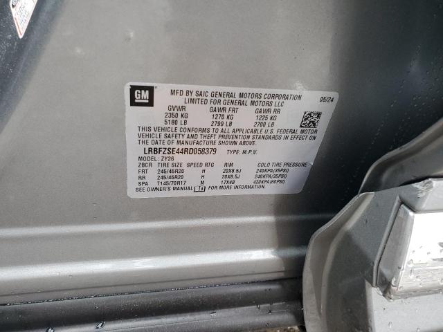 LRBFZSE44RD058379 - 2024 BUICK ENVISION AVENIR SILVER photo 13